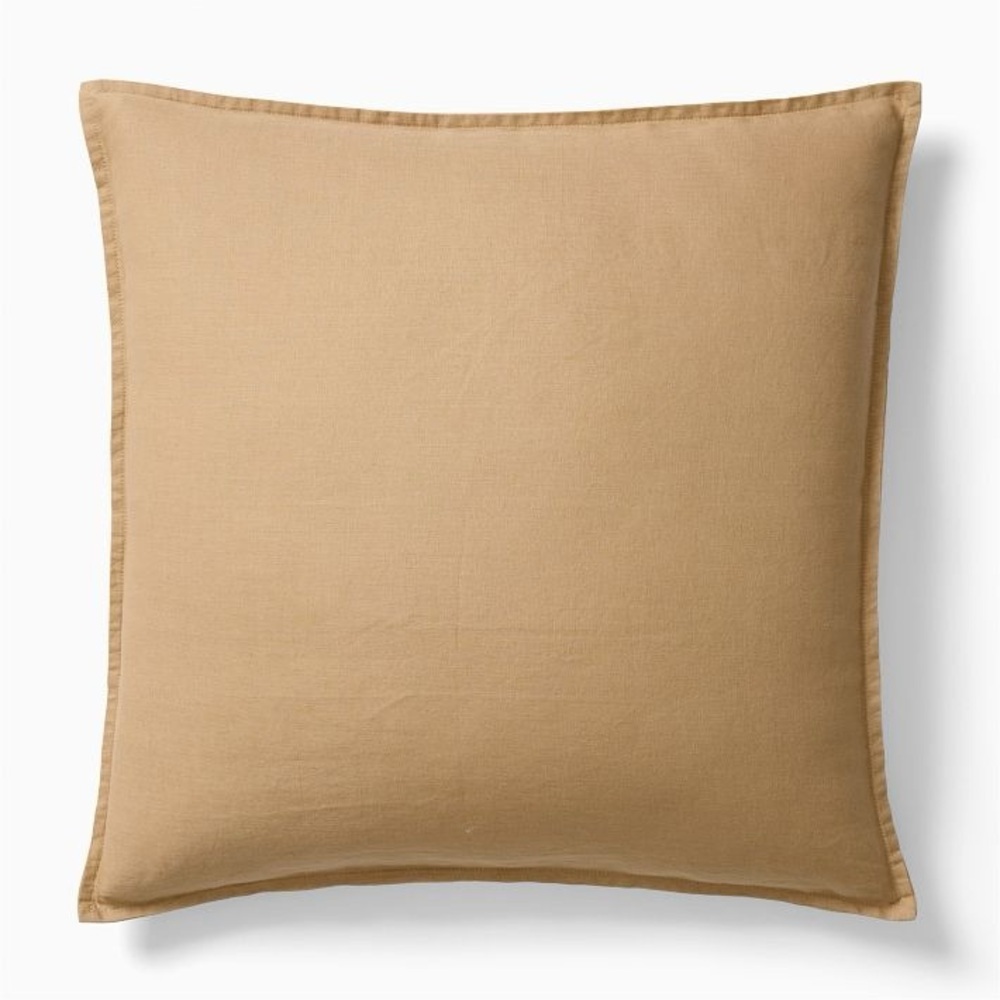 LINGE PARTICULIER
100% LINEN PILLOW CASE 65X65 CM - CAMEL
Made in FRANCE